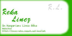 reka lincz business card
